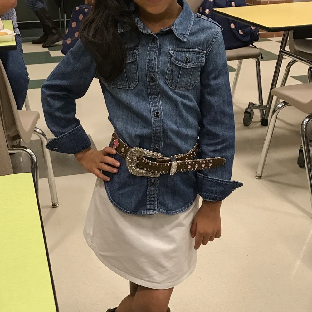 Girls denim top